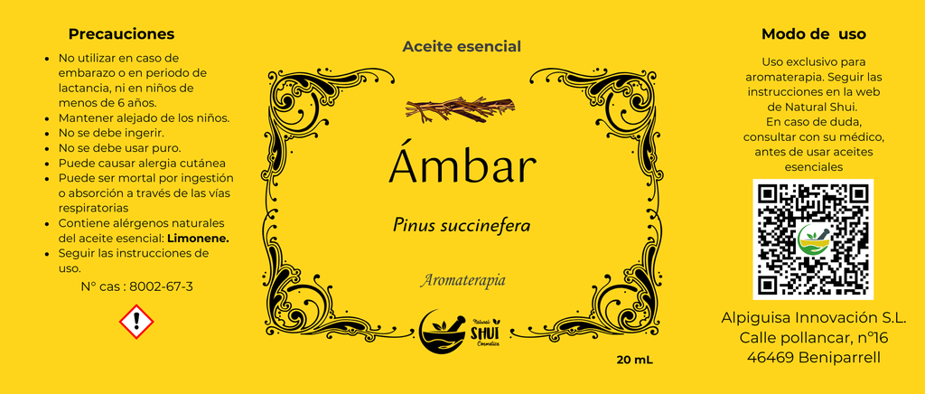 Aceite Esencial de Ambar 20ml